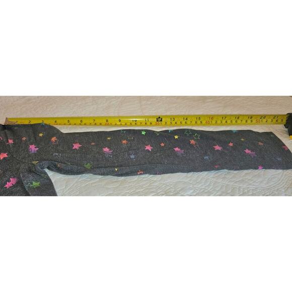 Rainbow Colorful Star Print W/ A Gray Base, Girls Sz L (10/12) “So” Favorite Tee - Picture 5 of 7